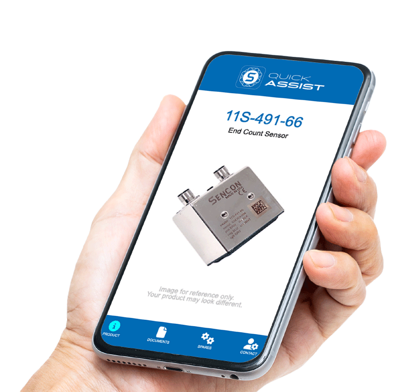 Mobile Phone with Sencon Support App